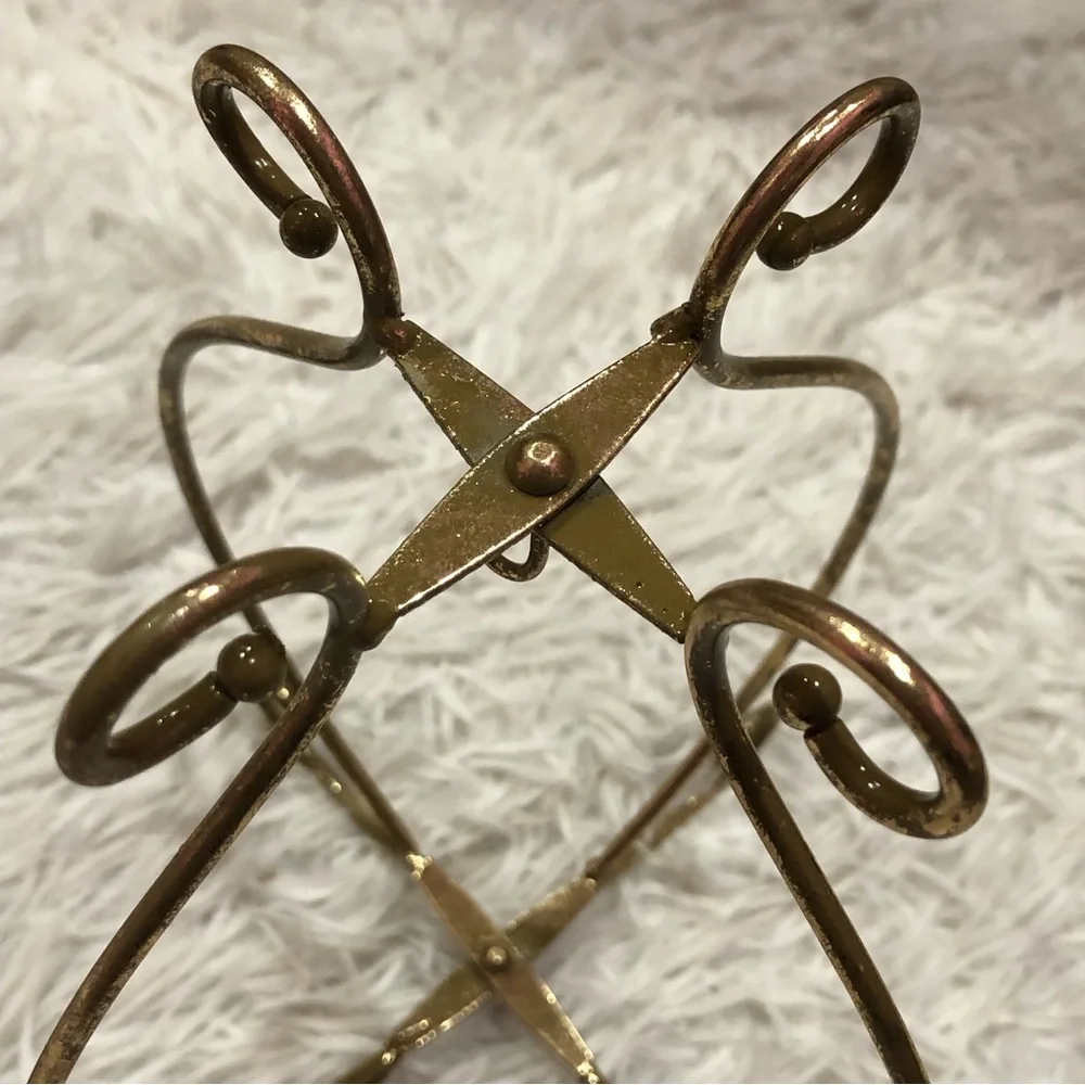 Pier 1 Single Gold Ornament Stand Holder
